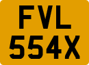 License plate of the United Kingdom, 1963 year system
