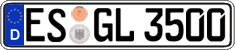 German license plate, Regular plates