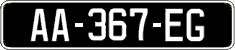 French license plate, SIV (oldtimers)