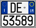 License plate of Italy, Motorcycles (1994 year series)