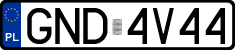 License plates of Poland, Regular car plates