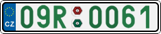License plate of the Czech Republic, Sportcars (2001)