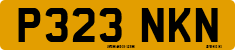 License plate of the United Kingdom, 1983 year system
