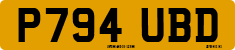 License plate of the United Kingdom, 1983 year system