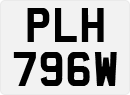 License plate of the United Kingdom, 1963 year system