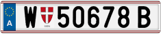 License plate of Austria, Regular plates
