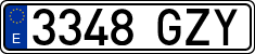 License plates of Spain, Ordinary (2000)