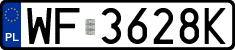 License plates of Poland, Regular car plates