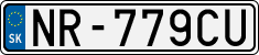 License plate of Slovakia, Cars