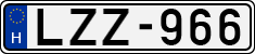 license plates of Hungary, Cars (1990)