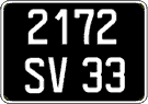 French license plate, FNI