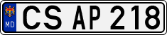 License plate of Moldova, Cars (1992)