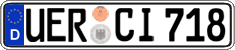 German license plate, Regular plates