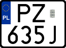 License plates of Poland, Special vehicles and motorcycles