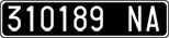 License plate of Italy, Cars (1927 year series)