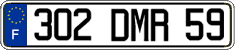 French license plate, FNI