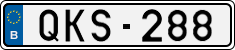 License plate of Belgium, 1951 year system