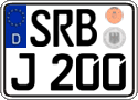 German license plate, Regular plates