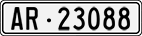 License plate of Switzerland, Cars