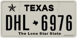 Texas, Regular plates (2012) (АBC-1234)