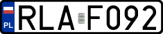 License plates of Poland, Regular car plates