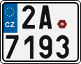 License plate of the Czech Republic, Motorcycles (2001)