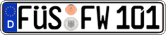 German license plate, Regular plates