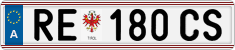 License plate of Austria, Regular plates