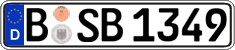 German license plate, Regular plates