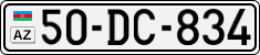 License plate of Azerbaijan, Cars