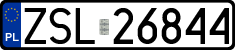 License plates of Poland, Regular car plates