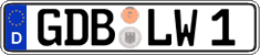 German license plate, Regular plates