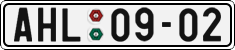 License plate of the Czech Republic, Cars (1960)
