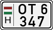 license plates of Hungary, Oldtimers (1990)