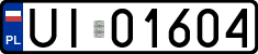License plates of Poland, Military