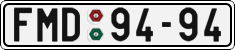 License plate of the Czech Republic, Cars (1960)