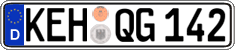 German license plate, Regular plates