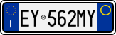 License plate of Italy, Cars (1994 year series)