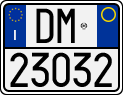 License plate of Italy, Motorcycles (1994 year series)