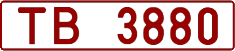License plate Belarus, Trucks and buses (1992)