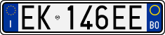 License plate of Italy, Cars (1994 year series)