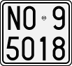 License plate of Italy, Motorcycles (1927 year series)