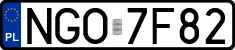 License plates of Poland, Regular car plates