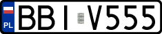 License plates of Poland, Regular car plates