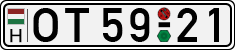 license plates of Hungary, Oldtimers (1990)