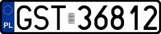 License plates of Poland, Regular car plates