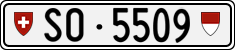 License plate of Switzerland, Cars