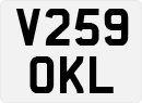 License plate of the United Kingdom, 1983 year system