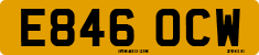 License plate of the United Kingdom, 1983 year system