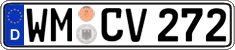 German license plate, Regular plates